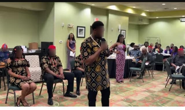 Speaker addressing the audience